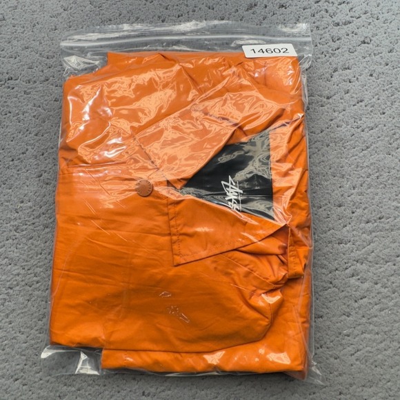 Stussy Jacket Mens Extra Small Orange Full Snap Coach‎ Windbreaker Streetwear - Picture 14 of 14